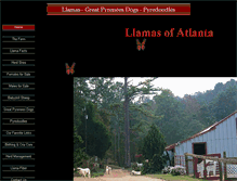 Tablet Screenshot of llamasofatlanta.com